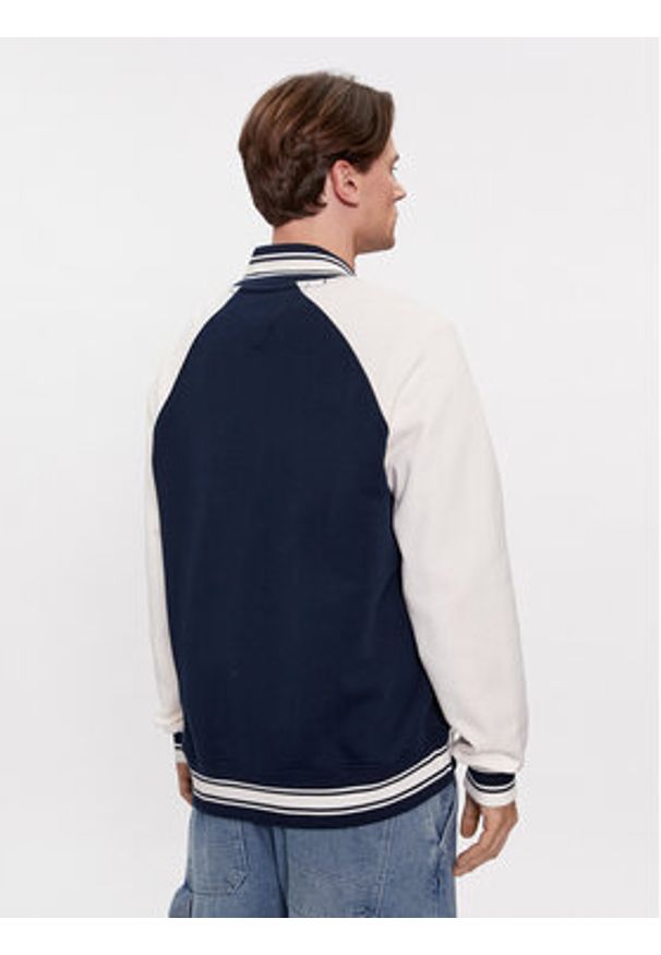 Tommy Jeans Bluza Varsity DM0DM18400 Granatowy Relaxed Fit. Kolor: niebieski. Materiał: bawełna
