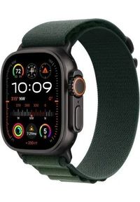 APPLE - Smartwatch Apple Apple Watch Ultra 2 GPS + Cellular 49mm tytan czarny z opaską Alpine w kolorze ciemnozielonym - M - Gwarancja bezpieczeństwa. Proste. Rodzaj zegarka: smartwatch. Kolor: wielokolorowy, czarny, zielony #1