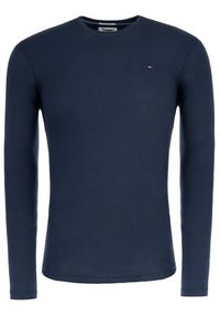 Tommy Jeans Longsleeve DM0DM04409 Granatowy Slim Fit. Kolor: niebieski. Materiał: bawełna. Długość rękawa: długi rękaw #6