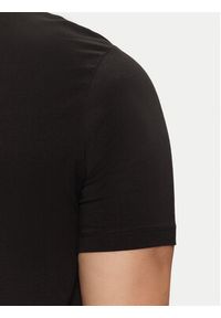 Karl Lagerfeld - KARL LAGERFELD T-Shirt 755087 551235 Czarny Regular Fit. Typ kołnierza: dekolt w karo. Kolor: czarny. Materiał: bawełna #3