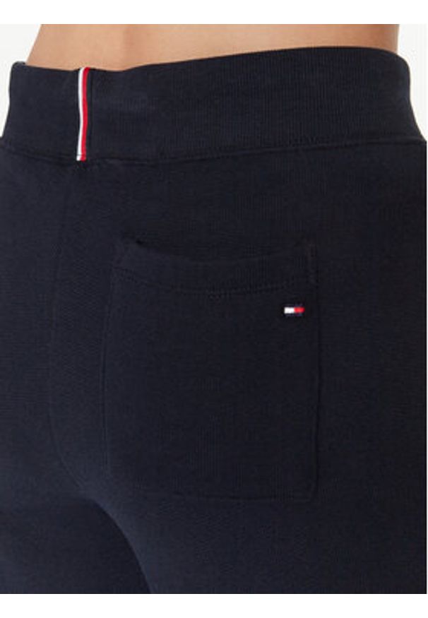 TOMMY HILFIGER - Tommy Hilfiger Spodnie dresowe 1985 WW0WW38690 Granatowy Tapered Fit. Kolor: niebieski. Materiał: syntetyk, bawełna