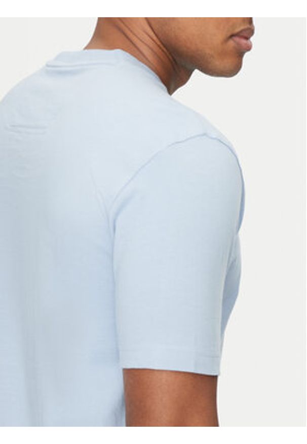 BOSS T-Shirt 50531271 Błękitny Regular Fit. Kolor: niebieski. Materiał: bawełna