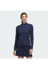 Adidas - Kurtka Performance Texture Full Zip. Typ kołnierza: golf. Kolor: niebieski. Sport: golf #1