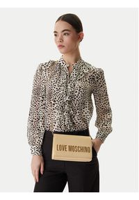 Love Moschino - LOVE MOSCHINO Torebka JC4103PP1OKD0129 Beżowy. Kolor: beżowy. Materiał: skórzane #2