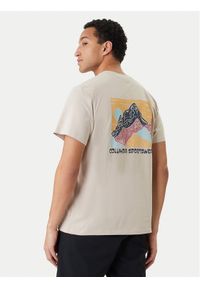 columbia - Columbia T-Shirt CSC™ 2155021 Beżowy Regular Fit. Kolor: beżowy. Materiał: bawełna #1