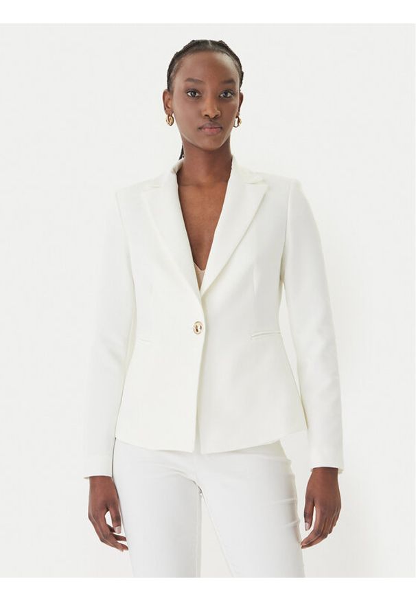 Rinascimento Marynarka CFC0128647003 Biały Regular Fit. Kolor: biały. Materiał: syntetyk