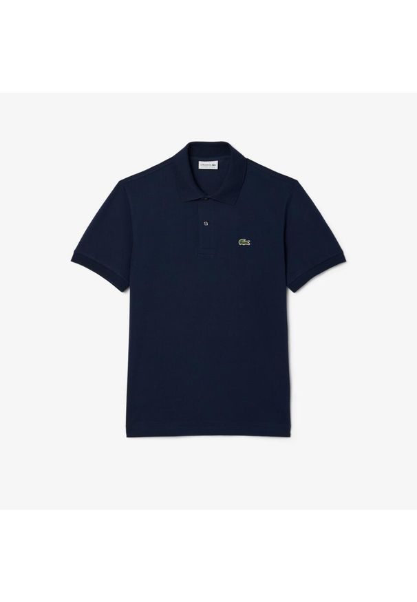 Lacoste Model Short Sleeved Ribbed Collar Kolor Niebieski. Typ kołnierza: polo. Kolor: niebieski. Materiał: tkanina
