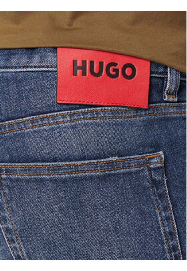 Hugo - HUGO Jeansy 50542688 Niebieski Extra Slim Fit. Kolor: niebieski