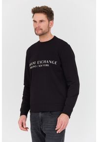 Armani Exchange - ARMANI EXCHANGE Czarna bluza. Kolor: czarny #4