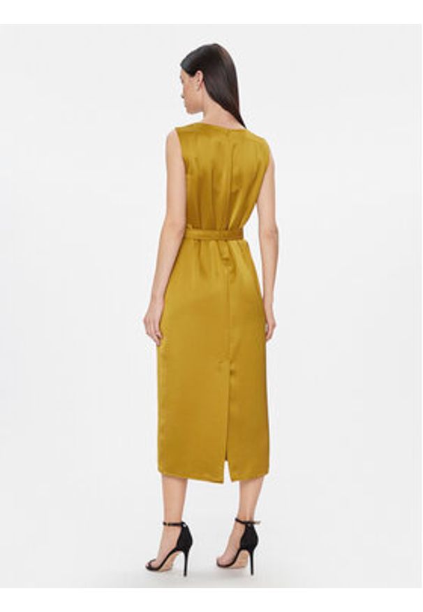 Weekend Max Mara Sukienka codzienna Baiardo 2415221021 Żółty Regular Fit. Okazja: na co dzień. Kolor: żółty. Materiał: syntetyk. Typ sukienki: proste. Styl: casual