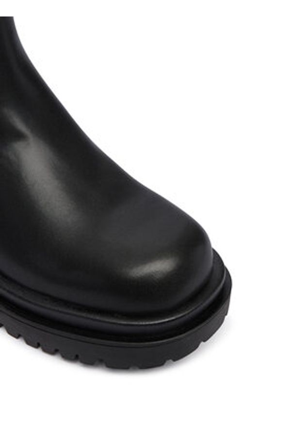 Just Cavalli Sztyblety 79RA3S96 ZSD74 Czarny. Kolor: czarny. Materiał: skóra