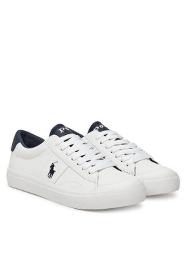 Polo Ralph Lauren Sneakersy Ryley RL02447103 Biały. Kolor: biały. Materiał: skóra