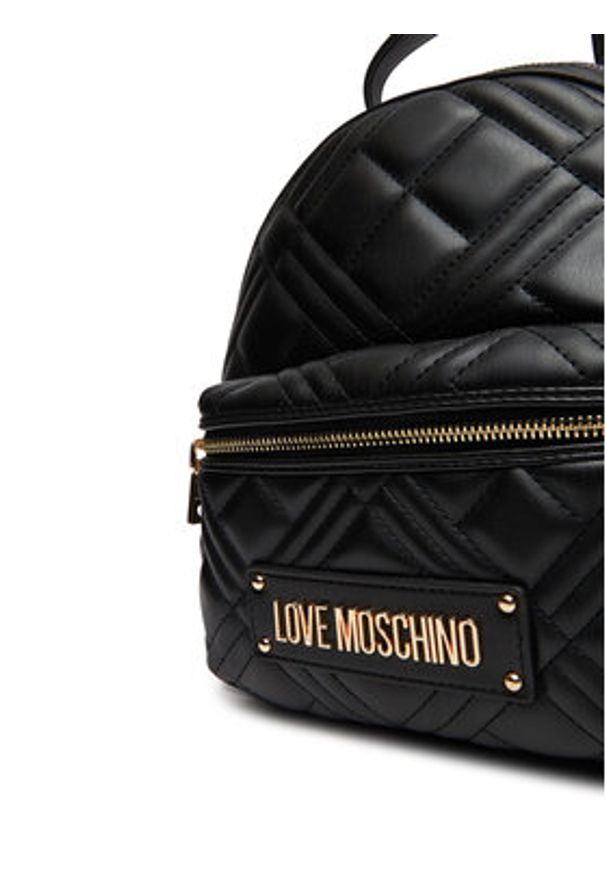 Love Moschino - LOVE MOSCHINO Plecak JC4148PP0MLA0000 Czarny. Kolor: czarny. Materiał: skóra