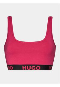 Hugo Biustonosz top Sporty Logo 50480172 Różowy. Kolor: różowy. Materiał: bawełna #3