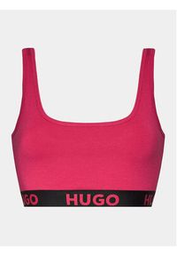 Hugo Biustonosz top Sporty Logo 50480172 Różowy. Kolor: różowy. Materiał: bawełna