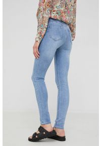 Answear Lab jeansy PUSH-UP damskie high waist. Stan: podwyższony. Kolor: niebieski. Styl: wakacyjny #3