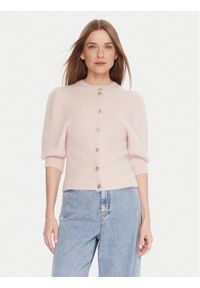 Kontatto Kardigan 3M0873C Różowy Regular Fit. Kolor: różowy. Materiał: syntetyk #1