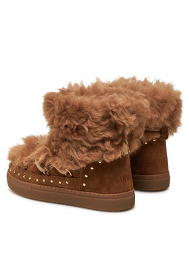 Inuikii Śniegowce Long Curly 75202-051 Brązowy. Kolor: brązowy. Materiał: skóra