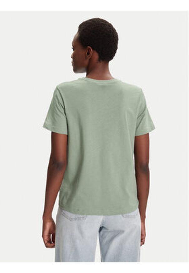 GANT - Gant T-Shirt Shield 4200200 Zielony Regular Fit. Kolor: zielony. Materiał: bawełna