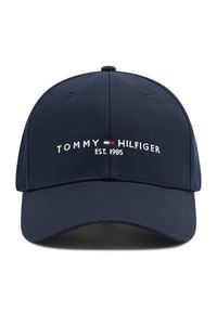 TOMMY HILFIGER - Tommy Hilfiger Czapka z daszkiem Th Established Cap AM0AM07352 Granatowy. Kolor: niebieski. Materiał: materiał #5