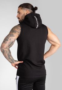 GORILLA WEAR - Lincoln Bluza z kapturem bez rękawów - Czarny. Typ kołnierza: kaptur. Kolor: czarny. Długość rękawa: bez rękawów. Sport: fitness