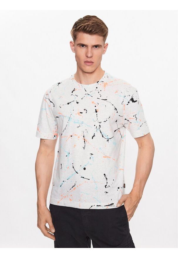 BOSS - Boss T-Shirt Tepaint 50486513 Kolorowy Oversize. Materiał: bawełna. Wzór: kolorowy