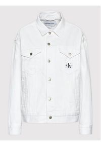 Calvin Klein Jeans Kurtka jeansowa J20J218489 Biały Relaxed Fit. Kolor: biały. Materiał: bawełna #6