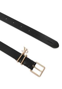 Calvin Klein Pasek Logo Charm Belt LV04F7086G Czarny. Kolor: czarny. Materiał: skóra #3