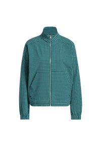 Adidas - Kurtka Ultimate365 Gingham. Typ kołnierza: golf. Kolor: zielony. Materiał: materiał. Sport: golf