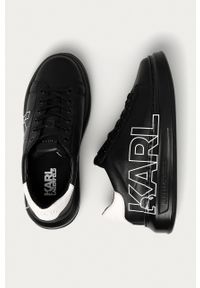 Karl Lagerfeld - Buty skórzane KL62511.00S. Nosek buta: okrągły. Zapięcie: sznurówki. Kolor: czarny. Materiał: skóra #3