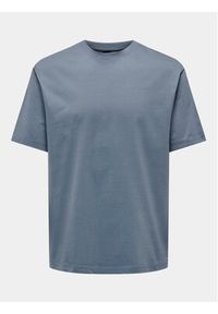 Only & Sons T-Shirt Fred 22022532 Niebieski Relaxed Fit. Kolor: niebieski. Materiał: bawełna #4