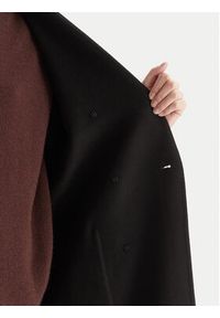 ViCOLO Płaszcz wełniany TF0001 Czarny Regular Fit. Kolor: czarny. Materiał: syntetyk