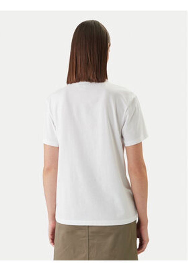 Barbour T-Shirt Marine LTS0716WH11 Biały Regular Fit. Kolor: biały. Materiał: bawełna. Styl: marine