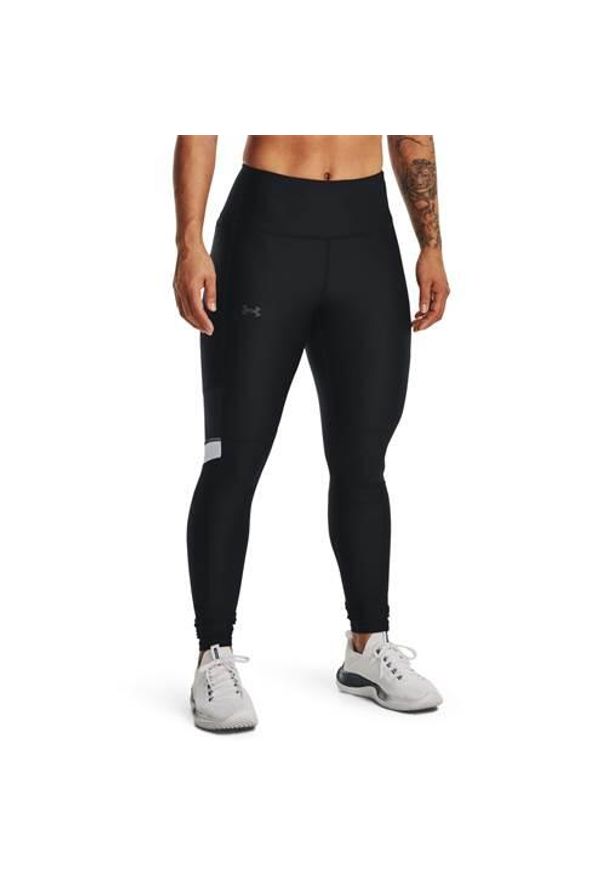 Spodnie treningowe damskie Under Armour Armour Mesh Panel. Kolor: czarny. Materiał: syntetyk, materiał