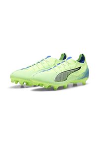 Puma - Buty piłkarskie unisex PUMA ULTRA 5 PRO FG/AG. Kolor: żółty, biały, wielokolorowy, niebieski. Sport: piłka nożna