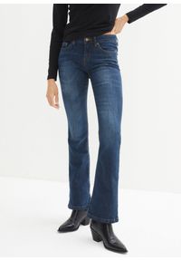 bonprix - Dżinsy ze stretchem o kroju bootcut, mid waist. Kolor: niebieski #1
