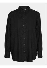 Vero Moda Koszula Linn 10305085 Czarny Relaxed Fit. Kolor: czarny. Materiał: wiskoza