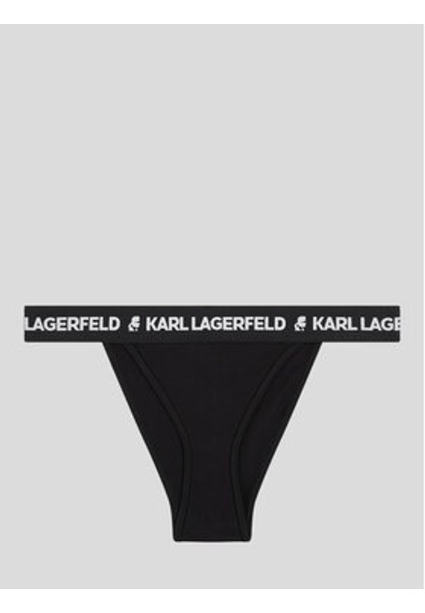 Karl Lagerfeld - KARL LAGERFELD Figi brazylijskie Logo 225W2127 Czarny. Kolor: czarny. Materiał: lyocell