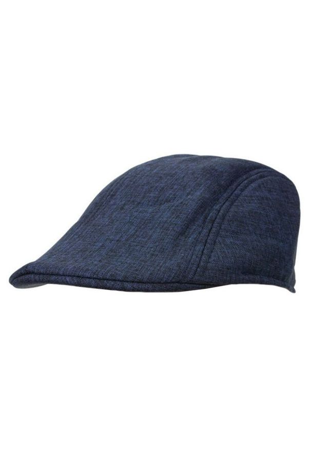 Pako Jeans - Granatowy Męski Kaszkiet, Ciemny Niebieski, Wiosenny, Letni, Jesienny. Kolor: niebieski. Materiał: bawełna, poliester. Sezon: lato, jesień, wiosna
