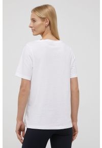 TOMMY HILFIGER - Tommy Hilfiger t-shirt bawełniany kolor biały. Okazja: na co dzień. Kolor: biały. Materiał: bawełna. Wzór: nadruk. Styl: casual #3