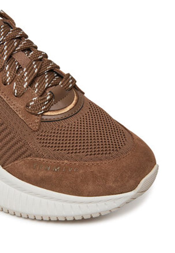 BOSS Sneakersy Ttnmevo Slon Lowkn 50536413 Brązowy. Kolor: brązowy. Materiał: materiał