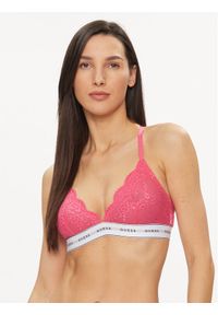 Guess Biustonosz braletka Belle O97C02 KBBT0 Różowy. Kolor: różowy. Materiał: syntetyk