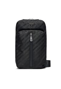 Guess Saszetka Glassic Eco Mini-Bags HMGLAC P4107 Czarny. Kolor: czarny. Materiał: materiał