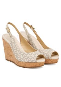 MICHAEL Michael Kors Sandały Rosie Wedge 40S6RSHS1B Écru. Kolor: kremowy. Materiał: skóra #4