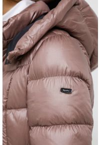 Refrigiwear - RefrigiWear Kurtka puchowa damska kolor beżowy zimowa. Typ kołnierza: kaptur. Kolor: beżowy. Materiał: puch. Sezon: zima #4