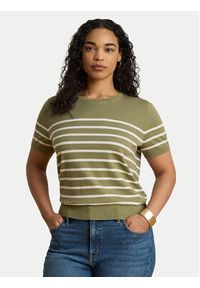 Lauren Ralph Lauren - LAUREN RALPH LAUREN T-Shirt Eyelah 200P13973001 Zielony Regular Fit. Kolor: zielony. Materiał: bawełna #4