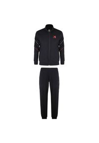 Diadora - Zestaw dresowy męski DIADORA TRACKSUIT FZ CORE M. Kolor: niebieski. Materiał: dresówka