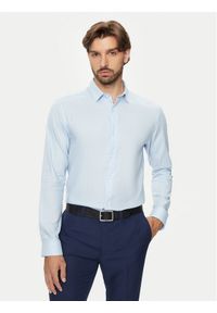 Jack & Jones - Jack&Jones Koszula Joe 12260426 Błękitny Slim Fit. Kolor: niebieski. Materiał: bawełna