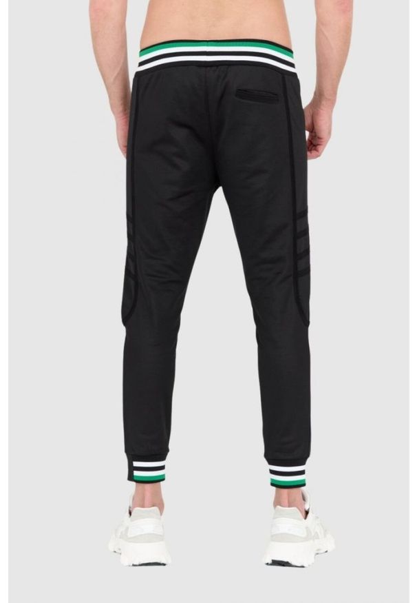 Philipp Plein - PHILIPP PLEIN Dres męski z czaszką i kośćmi. Kolor: czarny. Materiał: dresówka