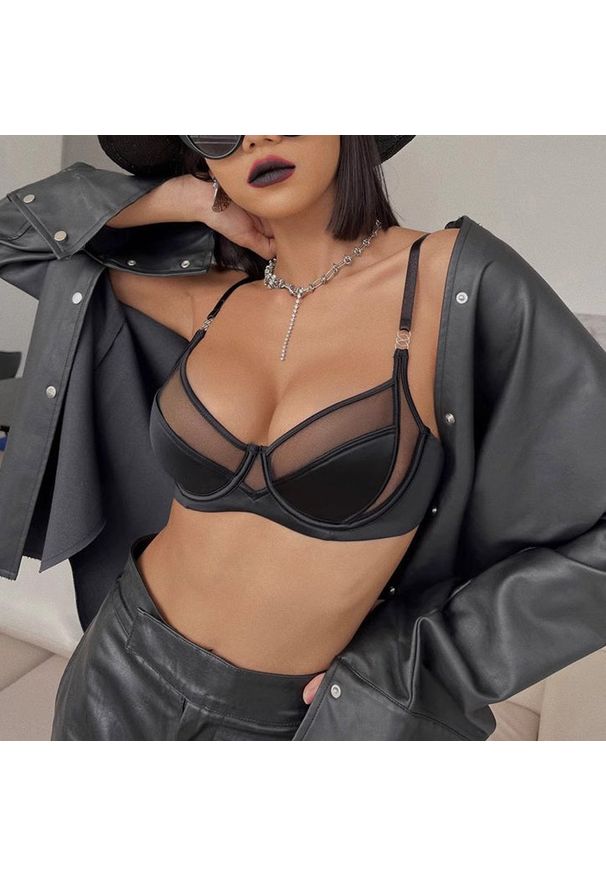 Intica - Zestaw bielizny z siateczką zapewniający wygodę i wsparcie Marvis. Kolor: czerwony. Materiał: materiał